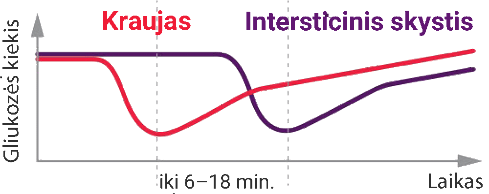 Kuo skiriasi gliukozės kiekio kraujyje ir nuolatinio gliukozės kiekio stebėjimo sistemos?